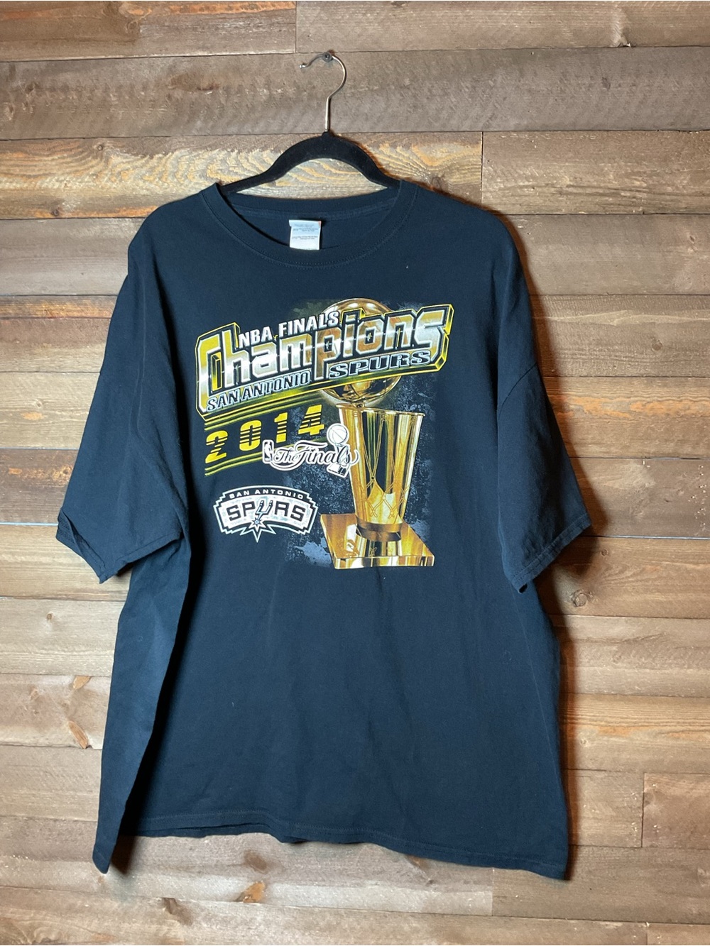 Vintage NBA San Antonio Spurs 2014 Finals Champions Gildan Shirt Men’s Size 2XL